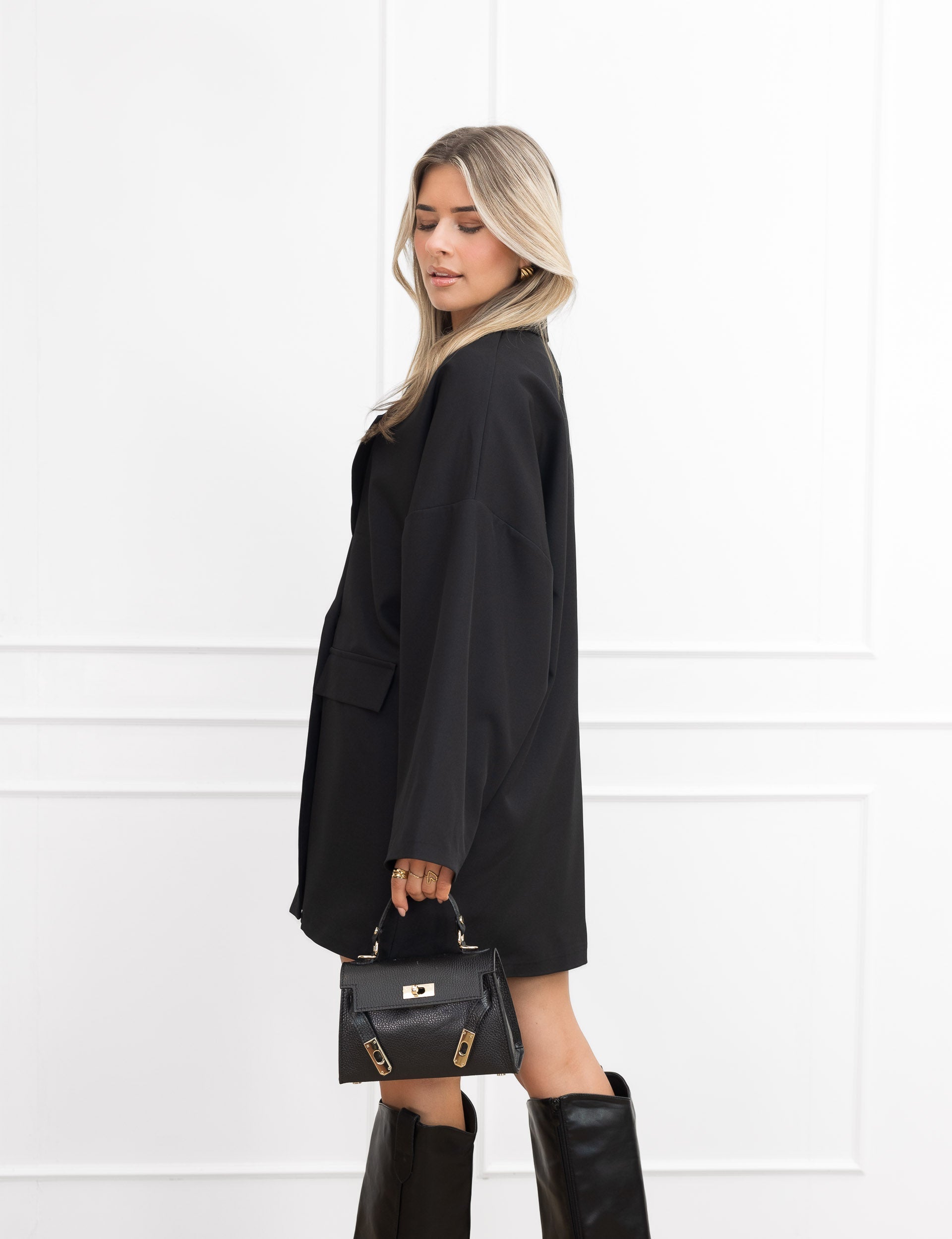 REFIND® | ZWARTE BLAZER LANG EVY