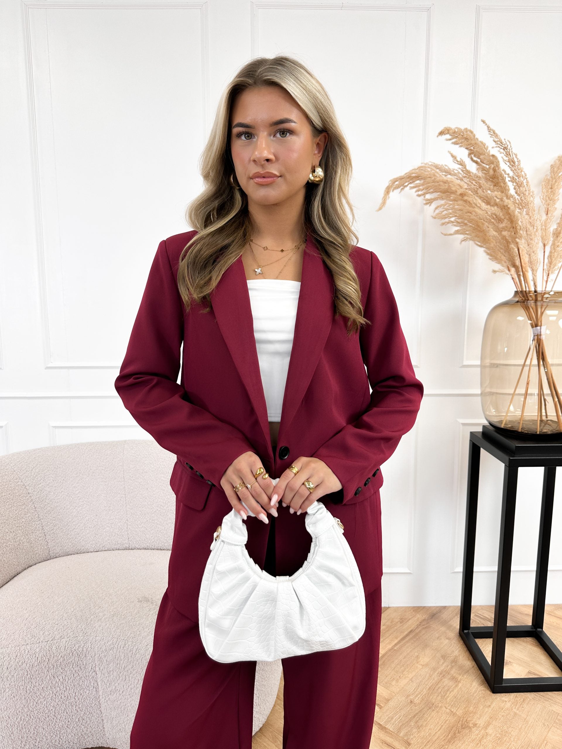 REFIND® | BORDEAUX ROOD BLAZER SUZY